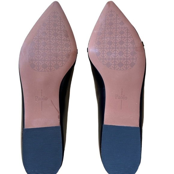 Linea Paolo Nora Black Pointed Toe Flat Shoes Size 12 - Picture 12 of 17